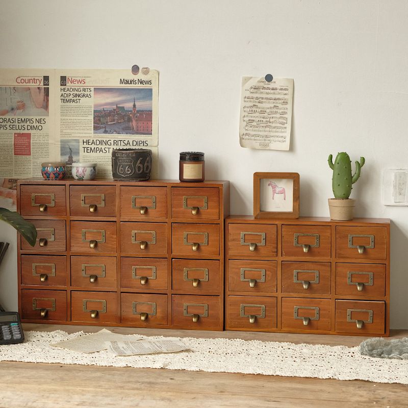 16格抽屉 桌面收纳盒抽屉式办公室书桌上储物盒梳妆台化妆品收纳