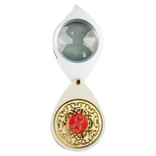 30倍全属放大镜光学玻璃折叠式便携老人专用学生高清钥匙扣小型