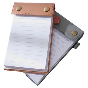 小便签本夹板可撕小本子无粘性横线便签夹内页可拆卸可替换便签纸小号随身记事便携拍纸本便笺A6记事本可定制