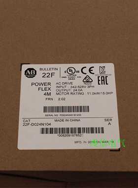 议价22F-D024N114  AB 变频器 罗克韦尔处理器22FD024N114正品全