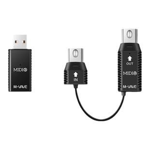 M-VAVE 无线蓝牙 MIDI A/B适配器收发器电钢琴电子琴电吹管连接线