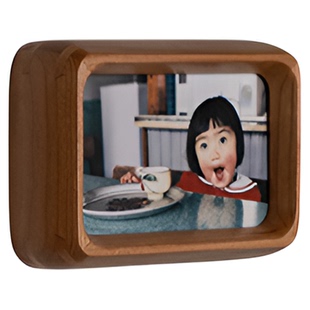 实木迷你磁吸冰箱贴相框拍立得小卡相片摆台打印照片创意展示装饰