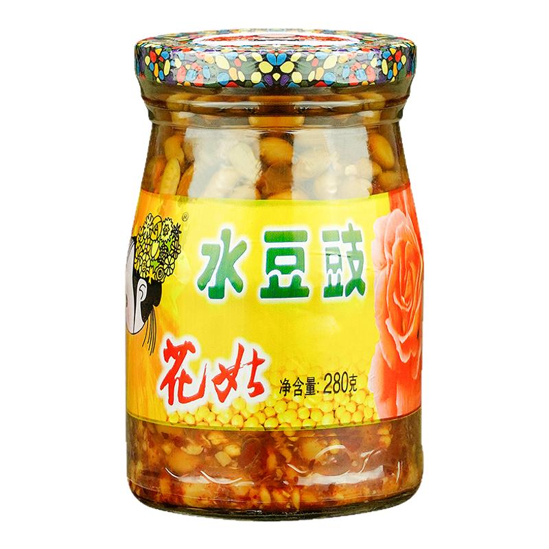 百花串花姑水豆豉4瓶装下饭菜