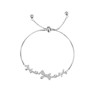 S925纯银蝴蝶结手链女2026年新款轻奢小众精致高级感女生礼物首饰