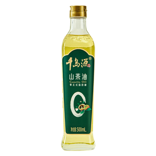 千岛源0反式脂肪酸山茶油500ml 低温冷榨茶树油 食用油茶籽油