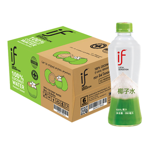 泰国进口if椰子水100%纯椰青水12瓶0脂肪nfc饮料350ml*24瓶整箱