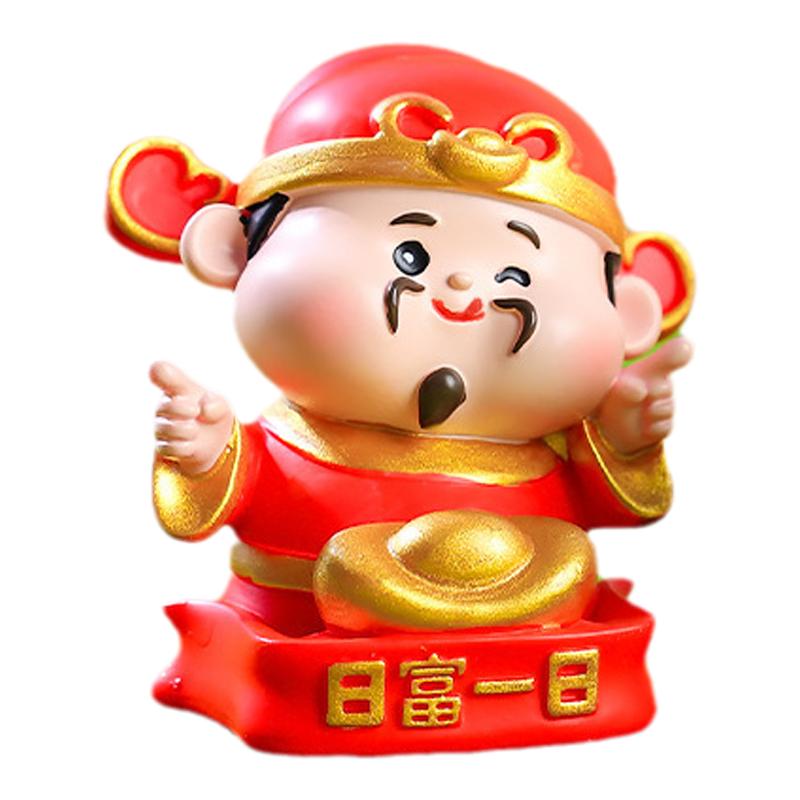 新款财神盲盒摆件吉祥物招财手办