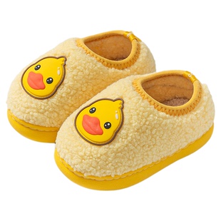 宝宝棉鞋居家室内女拖鞋儿童冬季123岁保暖防滑小男孩新款一岁半