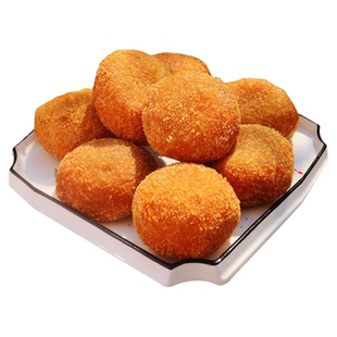 东北老式油炸糕红小豆馅早餐小吃半成品特产豆沙馅加热即食糕点