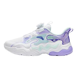 安踏儿童女大童2025新款老爹鞋纽扣运动鞋女童鞋女孩休闲鞋子春秋