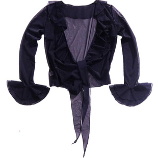 7yearsoldlilgirl练功服2025水纱弗拉门戈喇叭袖上衣品牌设计CV09