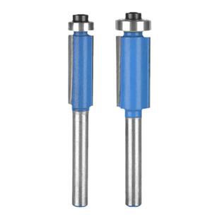 蓝科带轴承修边刀双刃直刀木工铣刀修边机刀头大全锣机雕刻机刀具