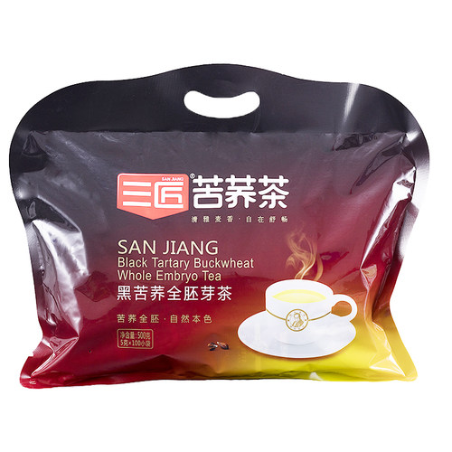 黑苦荞茶小袋装正品特产茶叶全胚芽四川大凉山三匠荞麦茶500g袋装