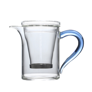 玻璃茶壶个人小壶红茶泡茶器加厚耐热功夫茶具小号带滤网可加热壶