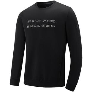 特步卫衣男2025春秋新款套头衫跑步训练针织上衣长袖976129920090