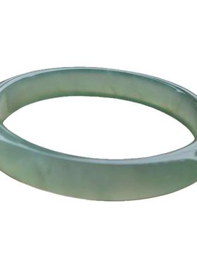 玉手镯女款岫玉细条玉镯