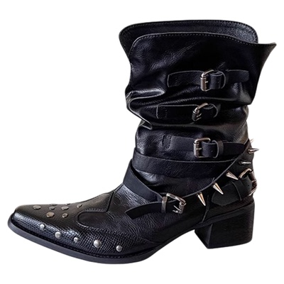 2025新款英伦风方头马丁靴