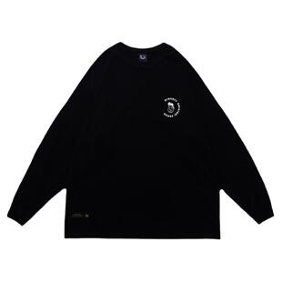 DICEOFF日系标语印花秋季新款情侣款上衣纯棉圆领男士t恤长袖薄款