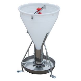 30公斤小猪食槽保育料槽保育猪不锈钢自动猪食槽下料器育肥猪料槽