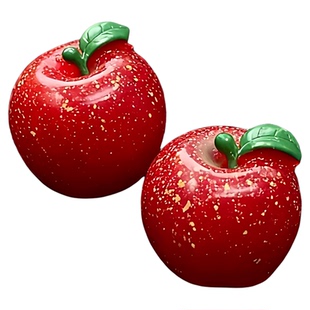 苹苹安安车载摆件苹安车载装饰贴苹果汽车中控台个性创意装饰摆件