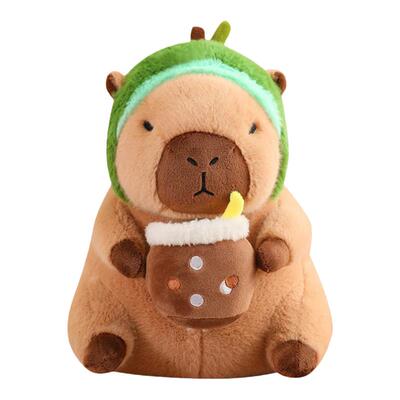 可爱水豚玩偶睡觉抱卡皮巴拉毛绒