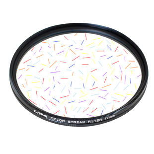 LIPA丽拍七彩拉丝镜77mm星光芒镜宽屏电影特效滤镜微单反相机配件