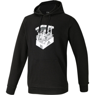 Adidas/阿迪达斯正品新款CHINA SHOEBOX H男子运动连帽卫衣GS7692