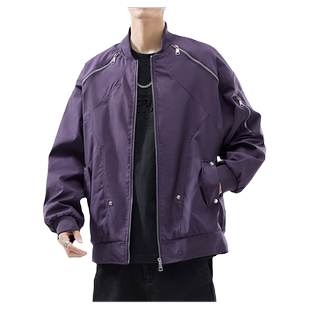 XAKA2024美式高街工装夹克男夹棉棒球服领飞行员潮流春秋休闲外套