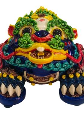 交趾陶三足金蟾茶庄茶宠动物摆件