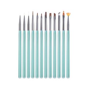 美甲笔刷套装全套专业拉线建构画法式晕染带盖光疗笔指甲彩绘专用