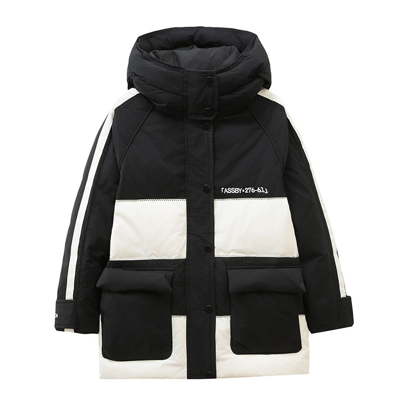 雅鹿儿童加厚中长款极寒羽绒服