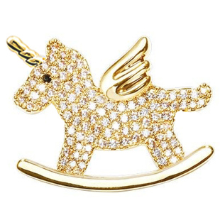 可爱日系独角兽小胸针ins少女心外套徽章高档防走光扣针配饰3511