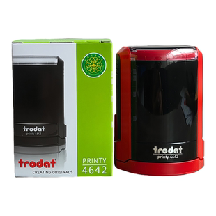 trodat卓达印章4642回墨印章定制姓名章自带印油翻转印章按压式