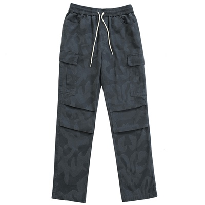 烦恼的Octopusl法工迷彩直筒长裤
