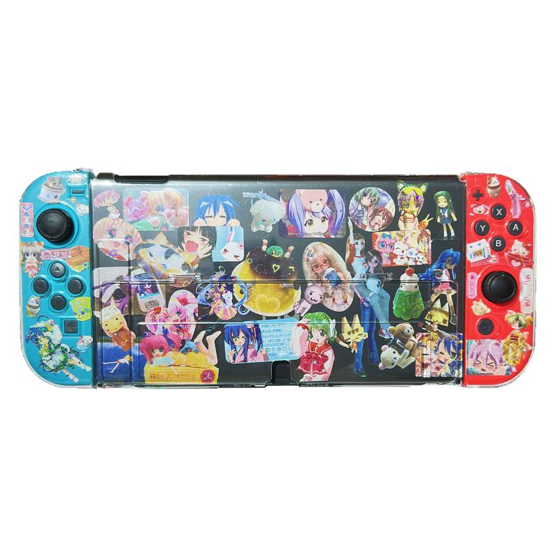 废物点心可爱动漫贴纸咕壳适用任天堂switch/OLED版本磨砂保护套