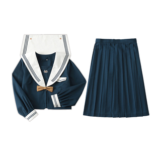 清仓【花见森】原创凌叶中正版JK制服裙水手服长短袖校供款学生装