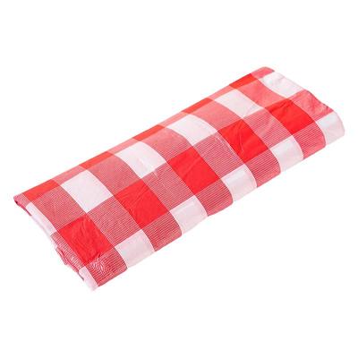 一次性桌布格子加厚塑料印花餐桌方圆桌家用饭店酒店防水台布餐垫