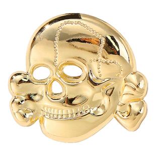 德国普鲁士陆军骷髅头帽徽胸针德意志金属徽章别针个性小众配饰品