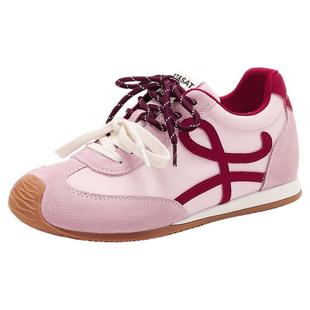 星期六厚底德训鞋女款年新款春季内增高女鞋子经典百搭运动鞋