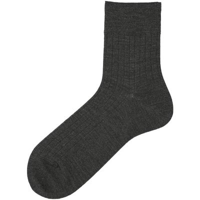 Tabio男美利奴羊毛袜无骨透气