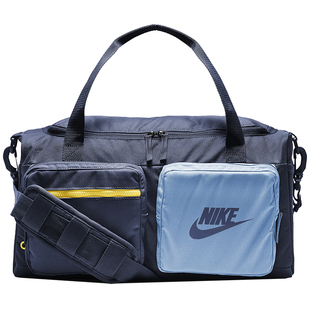 NIKE耐克新款健身包单肩斜挎包运动旅行手拎桶包男女BA6169-410
