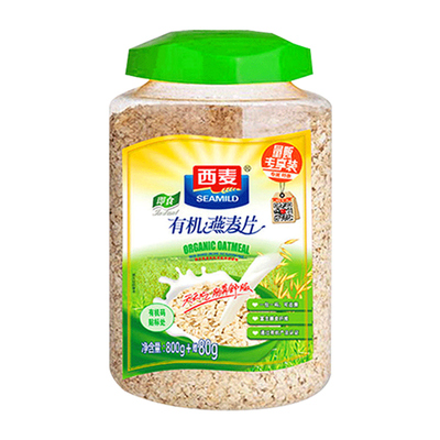 西麦有机燕麦片880g罐装