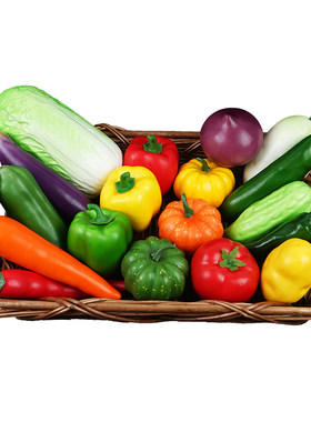 仿真蔬菜水果模型泡沫辣椒胡萝卜