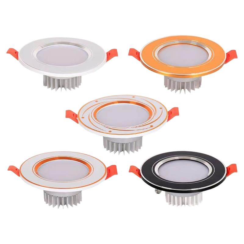 客厅嵌入式LED三色牛眼筒灯