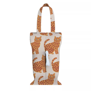 极有家可爱动物系列车载纸巾袋挂式艺术氛围感抽纸纸巾盒家用好物