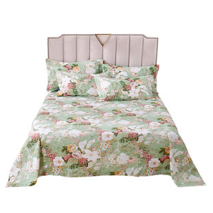 纯棉床单单件双人床春夏季布料1.5m1.8米2.0床100%全棉加厚被单子