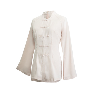 豆蔻依缘现代舞身韵服上衣修身显瘦形体服中国舞舞蹈练功服衬衫女