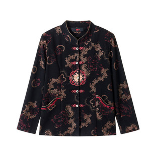 70岁80老年人女装春秋外套中式奶奶装夹衣国风老太太唐装春季外套