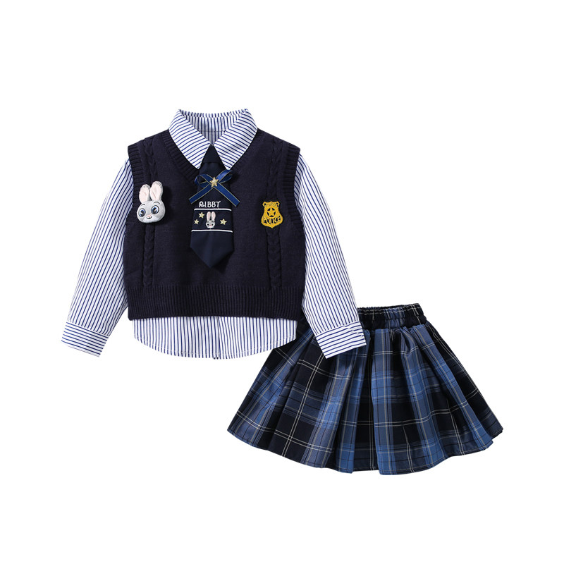 女童套装朱迪兔子警官儿童衣服