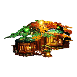 Brick Bling适用乐高21318树屋积木灯饰Ideas系列丛林木屋LED灯光